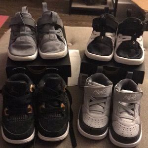 Bundle of FOUR pairs size 5c Jordan’s